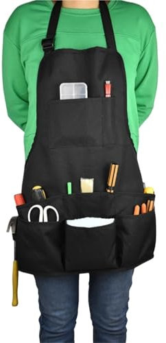 Cinturón Para Herramientas Delantal de taller con múltiples bolsillos, cinturón de cintura, bolsa de almacenamiento, delantales de jardinería, delantal de trabajo for barbería, limpieza de Hotel, repa