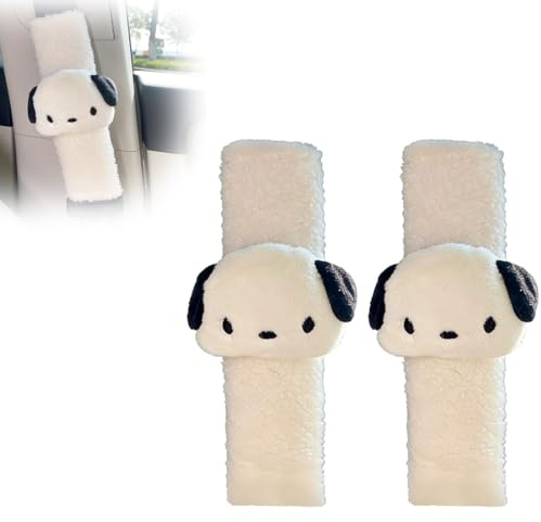 JYNXOR 2 Pcs Copri Cintura Di Sicurezza Auto, Sicurezza Copertura, Imbottitura Copricintura Auto Bambini Motivo Cucciolo, Auto Cuscinetti Cintura Sicurezza, Soffice, Per Tutti Sedili Auto(25×7cm)