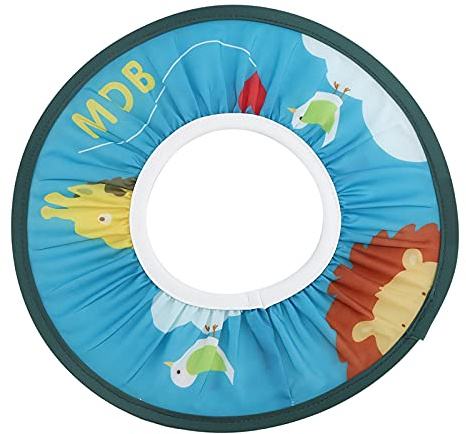 Riuulity Cuffia da Bagno per Bambini Brillante Cuffia da Shampoo Impermeabile per Bambini con Cartoni Animati Elastici per Doccia, Materiale Resistente, Adatta Ai (modello leone blu)