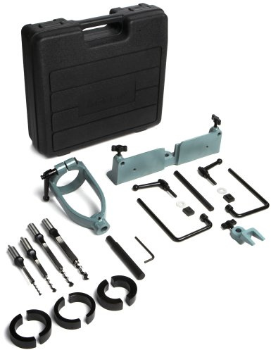 DELTA 17-924 Mortising Attachment with 1/4 Inch, 5/16 Inch, 3/8 Inch, and 1/2 Inch Chisel and Bit Sets