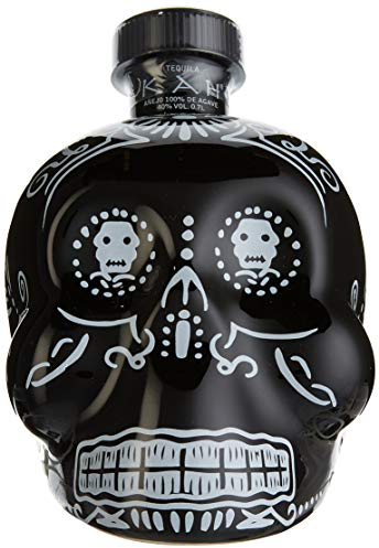 KAH Anejo Tequila 70cl, 40% ABV, Day of the Dead Decorated Bottle, 100% Blue Agave, Double Distilled & Oak Cask Aged