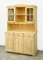 MOBLIT Alacena con Tres Puertas y Tres Cajones Sin Barnizar Realizada en Madera de Pino Macizo Serie Canet Medidas (197x130x42) cm (altoxanchoxfondo), realizada en Madera Maciza de Pino
