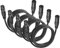 jindaaudio (Set di 4 Cavo DMX 3 m Cavo XLR Luci di Scena Cavo Filo 3 Pin XLR Maschio a Femmina Per Microfoni e Luci di Scena