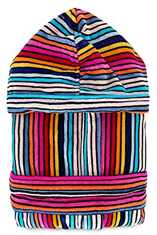 Nada Home Accappatoio Donna in Spugna Cinigliata 100% Cotone con Cappuccio – Morbido, Assorbente ed Elegante – Idea Regalo