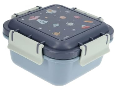 Tutete Fiambrera Infantil | Fiambrera escolar hermética | Apta para microondas y lavavajillas | Ideal para colegio, parque y picnic | Sin BPA | Cierre seguro | the martians