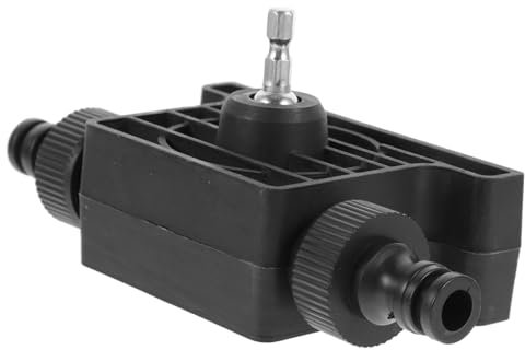 Homoyoyo Mini Self-Priming Water Pump Portable Small Electric Drill Powered Water Pump for Home Use Two Connectors