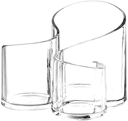 Make -up -Pinselhalter Acryl Lippenstift Organizer Clear S Form Kosmetischer Speicherbehälter Make -up -Bürstenhalter