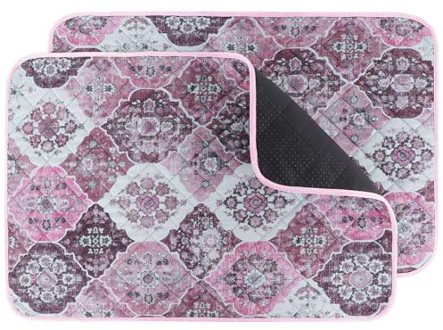 IEUUMLER 2PCS Empapadores para Perros Reutilizables, Lavables Alfombra Perros Pipi, Almohadillas de Entrenamiento Absorbente rápido para Perro/Cachorros EU011