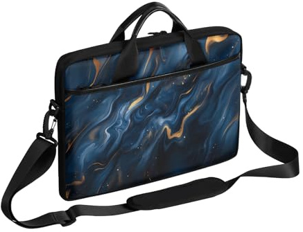 Abstrakt marmorkonst laptopfodral för 13-15 tum laptopfodral handväska messenger bärande anteckningsbok portfölj väska för flickor pojkar män kvinnor, Färg, 13-15 in