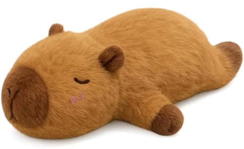 PLLYPE Juguete De Peluche Capybara, 48cm Peluche Capibara Cojín, Capybara Almohada Larga, Capibara Peluches XXL, para Niños Decoración del Hogar