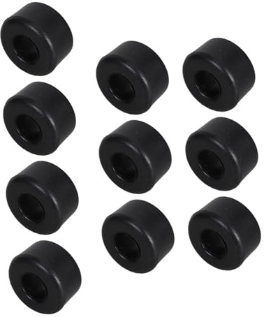 Abaodam Roller Skate Minimizing Joint Strain with Double Row Structure Shock Absorbing Pads 10pcs Black Pu for Skateboards and Roller Skates during Outdoor Skating
