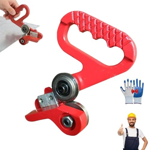 Cortadora De Metal Y Vinilo, Cortadora Portátil Y Eficiente De Chapa Metálica, Cortadoras Manual Con Mordisqueador, Herramientas Que Ahorran, Tijeras Para Cortar Metal, Cortes Profesionales(S)