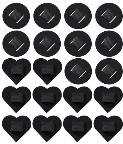 Lot de 20 bandeaux élastiques en feutre pour décoration de coiffeuse, salle de bain, voyage, femmes et filles