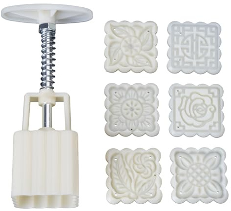 Stampo per dolci a forma quadrato, strumento per dolci metà autunno, taglierina per biscotti, stampo a pressione manuale