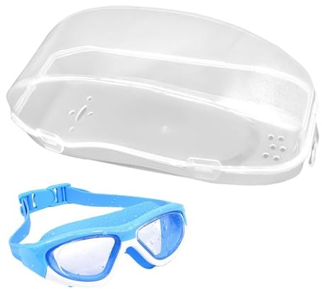 Custodia per occhiali da nuoto per bambini, per snorkeling, per adolescenti, adulti, , viaggiatori, istruttori, viaggi, piscina, vacanze, hotel, spiaggia, cortile, acquatico, hotel