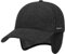 Stetson Vaby Earflap Cap für Herren Wollcap Wintercap Hinten geschlossen, mit Schirm, Ohrenklappen,, Anthrazit, L (58-59 cm)