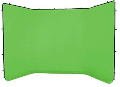 Manfrotto LL LB7625 Panorama-Hintergrund – 4 m, chromakey Grün