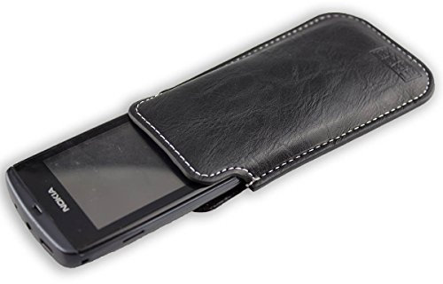 caseroxx Business-Line Etui für Nokia Asha 300, Tasche (Business-Line Etui in schwarz)