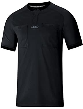 JAKO Herren Schiedsrichter-Trikot (Kurzarm), Schwarz, S