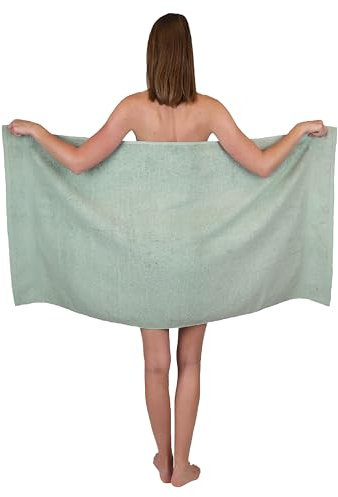 Betz Duschtuch Premium 100% Baumwolle Badetuch Duschhandtuch 70x140 cm (heugrün)