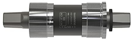 SHIMANO BB-UN300 bottom bracket British thread, 68-122.5 mm (LL123), silver, One Size, EBBUN300B23X