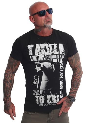 Yakuza Herren Sometimes T-Shirt, Schwarz, XL