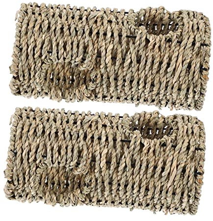 BESPORTBLE 2stücke Hamster Tunnel Spielzeug Aus Naturstroh Versteck Für Kleine Tiere Aktivitäts Und Beschäftigungsspielzeug Für Kleintiere Für Hamster Und Ähnliche Haustiere