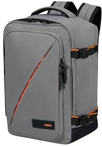 American Tourister Take2Cabin - Ryanair Kabinentasche 25 x 20 x 40 cm, 24 L, 0.40 kg, Handgepäck, Flugzeug Rucksack S Underseater, Grau (Dark Grey)