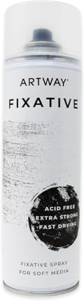 ArtWay Spray Fissativo per l'Arte - 500ml - Spray Fissativo Artistico per Mezzi Morbidi