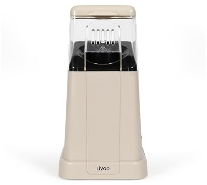 LIVOO - Machine à pop corn DOM497C - 100g de grains, 1200W, protection surchauffe