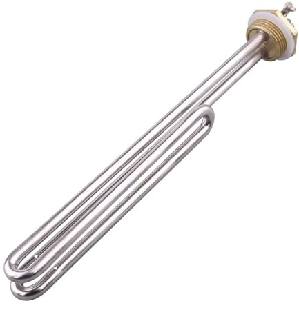 Calentador De Agua De Inmersión Con Brida De Latón, CA, Plegable, Tipo U, 1 BSP, 1 KW, 2 KW, 3 KW, 4 KW, 5 KW, 220 V(1pcs,1kw 160mm)