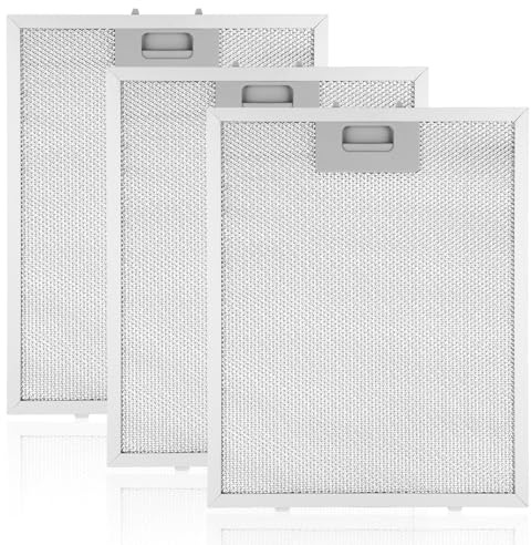 3 Piezas Filtro Para Campana Extractora, 320x260mm Rejilla Campana Extractora, Filtro Universal Filtro De Alumini, Compatible Con La Mayoría De Marcas De Campanas Extractora