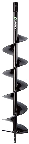 Ribimex PRTARTH/250 Broca para taladro de gasolina Ø 250 mm x 80 cm, negro