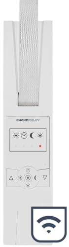 HOMEPILOT avvolgitore elettrico smart RolloTron classic power per tapparelle fino 60 kg (circa 10 m²), per cinghia da 23 mm, comp. con telecomando (app & alexa tramite il web server domotico premium)