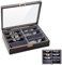ProCase 8 Slots Sonnenbrillen Aufbewahrungsbox，Holzetui für Brillen Brillenkoffer Sonnenbrillen Präsentation Showcase Brillenbox zur Aufbewahrung Brillenständer für mehrere Brillen - Espresso