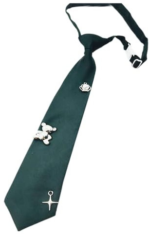 Yilingjc Unisex-Krawatte mit Bärenkrone, Kinder-Krawatte, Verspieltheit, lässiger Stil, Krawatte für lässige Mode-Statements