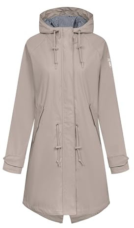 derbe Regenjacke Friese Traveby Fisher Damen Cobblestone Beige 38