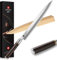 XINZUO 30cm Sashimi Messer X7Cr17MoV Edelstahl, Traditionelles japanisches Kunsthandwerk Yanagiba Filetiermesser -Einzelfase Klinge -Profi Koch Fischmesser -Ebenholzgriff -mit Scheide aus Birkenholz