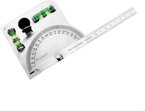 Righello angolare multiuso in acciaio inox per misurazioni accurate in applicazioni di lavorazione del legno (tipo cavo)