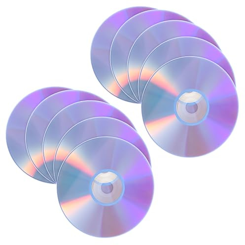 GRADENEVE 10 Discos DVD Grabables de Alta Capacidad Superficie Imprimible y Compatibilidad Versátil para Grabación, Copias de Seguridad y Uso en Conferencias Telefónicas