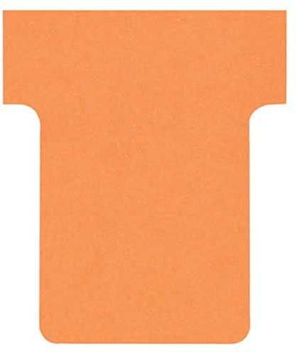 Nobo kortbräda tillbehör T-kort, storlek 1,5, förpackning med 100 Orange