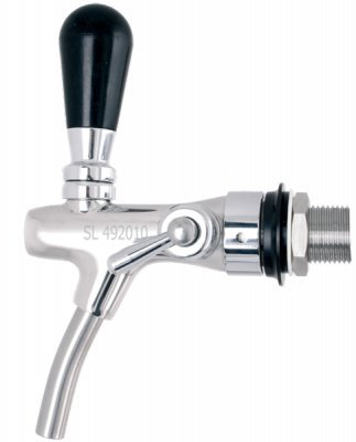 ich-zapfe Compensateur Robinet pour bière et distributeurs de bière en acier inoxydable avec compensateur, robinet professionnel pour tireuses à bière, 35 mm