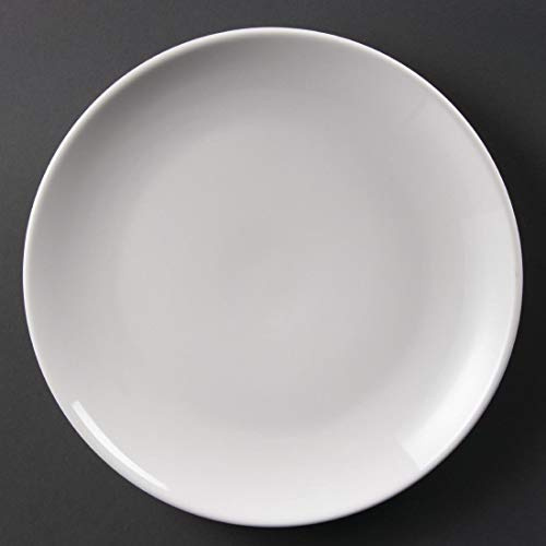 Olympia Coupe Plates Whiteware in Porcelain - White - 250(пїЅ) mm - 12 pc