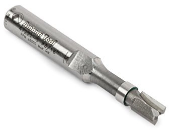 Amana Tool 47222-S Carbide Tipped Miniature Flush Trim Plunge Template Router Bit 3/16 Dia x 1/4 x 1/4 Inch Shank with Mini 3/16 Dia Upper Ball Bearing