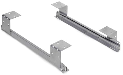 Emuca Partiell extraktion rullguide för tangentbord, grå