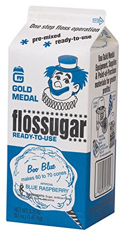 Flossugar Blue Raspberry Candy Floss Sugar, 1.47kg