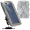 Wildkamera Solarpanel DC6 V-12 V,Doppelter Ausgang Solar-Set IP66 Wasserdicht,Integrierte wiederaufladbare Lithium-Batterie mit 3000 mAh,für den Außenbereich für Wildkamera