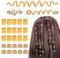 MXTIMWAN 28 Piezas Bobina Joyería El Cabello Anillos, Cabello Trenzas De Metal Accesorio, Ajustables, Puños de Pelo de Metal el Cabello Anillos Para Hombres y Mujeres