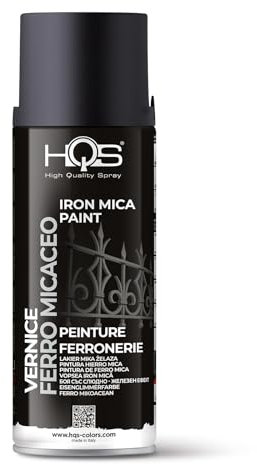 HQS - Bote de pintura en aerosol, 400 ml, Ferromicáceo (gris forja)