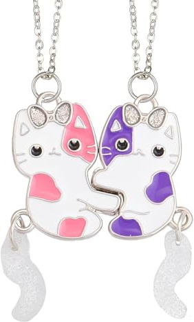 HABNI Collana Amicizia,Collana Bff, Collana Dell Amicizia Per 2 Compleanno Natale Damigella D'Onore Regali Ragazze Signore Sorelle